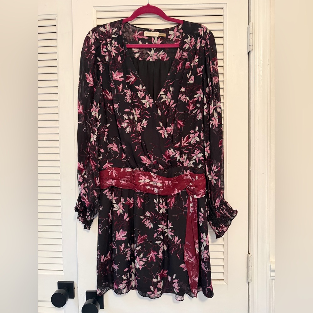 Floral Black and Pink Dress